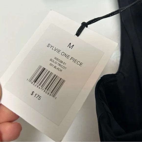 ONIA Sylvie One Piece Bathing Suit Black NWT - Picture 8 of 9